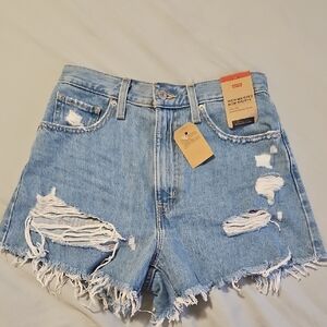 Levi's High Waisted Mom Womens Shorts